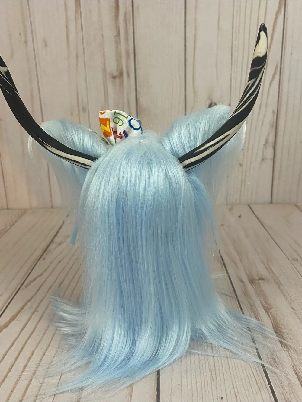 Handmade Baby Boy Nursery Highland Cow Gnome Blue Faux Fur Shower Gift - Picture 7 of 11